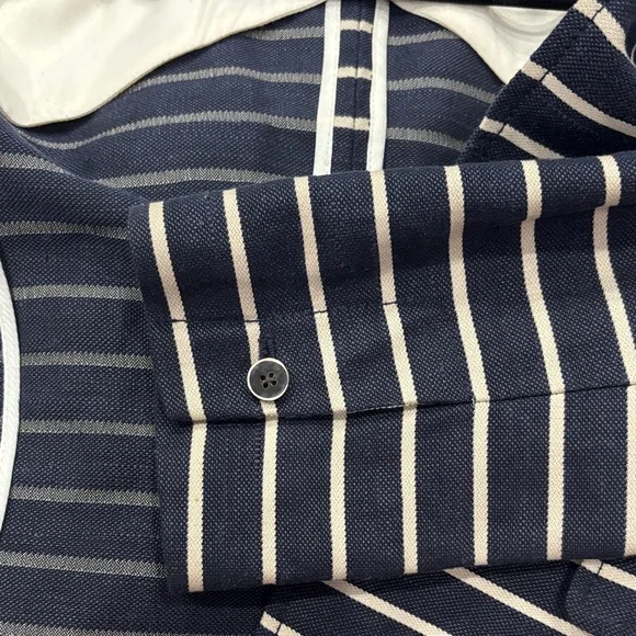 Banana Republic Navy and White Striped Blazer - Picture 6 of 6